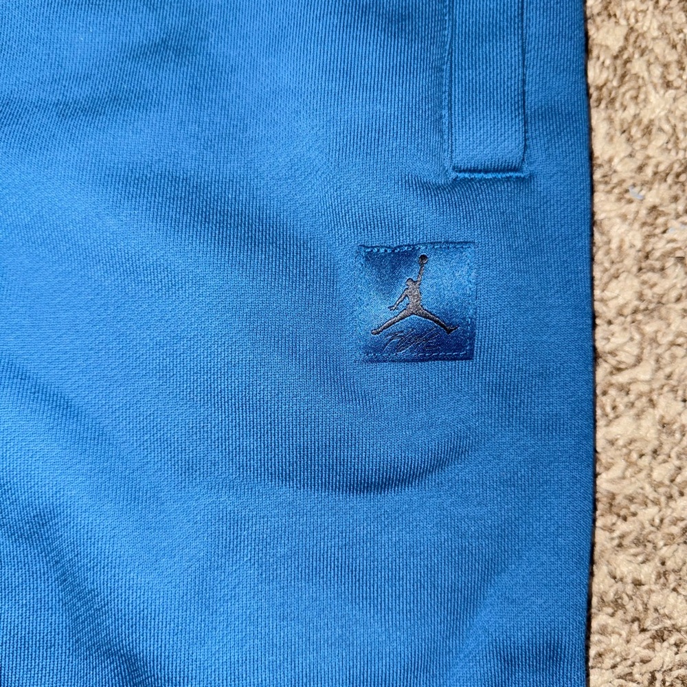 Navy Blue Elastic Cuffed Joggers with Relaxed Fit - Picture 3 of 4